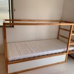 IKEA社製品 KURA/キューラ：リバーシブルベッド/ ベッドベース