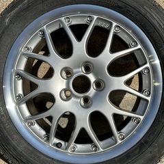 【物々交換も可】【フォルクスワーゲン ゴルフ GTi からの取り外し BBS RS771 16インチアルミホイール 205/55ZR16 MICHELIN タイヤ付き 新品未使用 1本のみ】アルミホイールは 6 1/2Jx16H2　 ET42 の画像