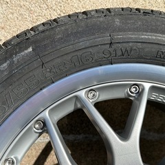 【物々交換も可】【フォルクスワーゲン ゴルフ GTi からの取り外し BBS RS771 16インチアルミホイール 205/55ZR16 MICHELIN タイヤ付き 新品未使用 1本のみ】アルミホイールは 6 1/2Jx16H2　 ET42 の画像