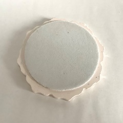 【新品！美品】トルコ産　タイル　コースター　花瓶敷き　陶器　磁器　クッション付き　インテリア雑貨の画像
