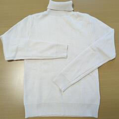 【新品】セーター　ニット　タートルネック　白　XL
