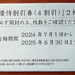 JR東日本　株主サービス券