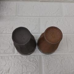 信楽焼　ペアグラス　ビール　焼酎の画像