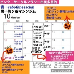 2024,10月スケジュール20241010