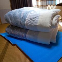 秋冬掛け布団　２枚　カバー付き　0円