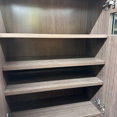 ジモティ来店特価!!　収納棚　ブラウン　　J-1084の画像
