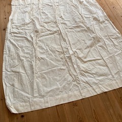 無印良品　綿　無地　カーテン