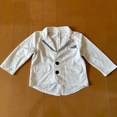 即日受け渡し可能  美品  白  ジャケット風 トップス 80cm