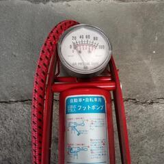 自動車自転車用フットポンプ　エアーポンプ　空気入れの画像