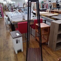 ★ジモティ割あり★  ハンガーラック ブラック×ブラウン H152×D39×W65 クリーニング済み MT2560の画像