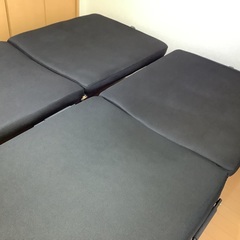 低反発マットレス付き折りたたみシングルベッド