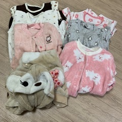 あったか素材のベビー服セット　70