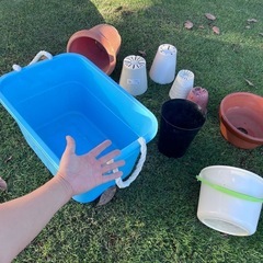 各種鉢、大きいコンテナ、バケツなど　プラ　陶器　