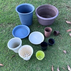 各種鉢、大きいコンテナ、バケツなど　プラ　陶器　の画像