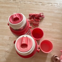 ステンレス水筒🌸プラスチック水筒の画像
