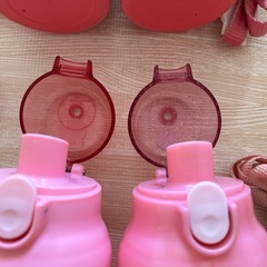 ステンレス水筒🌸プラスチック水筒の画像