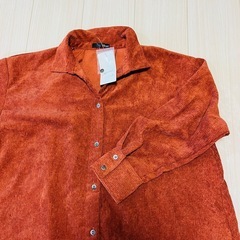 【新品タグ付き】 レディース 冬服 ワンピース 茶色 冬ワンピース 膝下 Mの画像