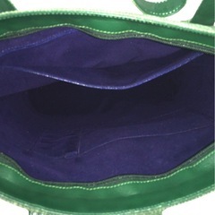 Do-52 シャーク　ハンドバッグ　緑　グリーン　本革　艶消　レディースの画像