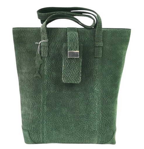 Do-52 シャーク　ハンドバッグ　緑　グリーン　本革　艶消　レディース