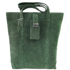 Do-52 シャーク　ハンドバッグ　緑　グリーン　本革　艶消　レ...