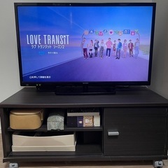 【取引決定】
【武蔵境】テレビとテレビ台のセットの画像
