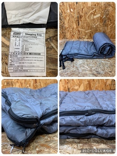 a(6709) コールマン シルバーフォックスネクスト -5 Coleman Sleeping Bag 寝袋 車中泊 仮眠 防災用品 アウトドア 車内泊 中古