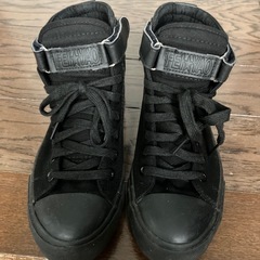 スヌーピーハイカットスニーカー黒