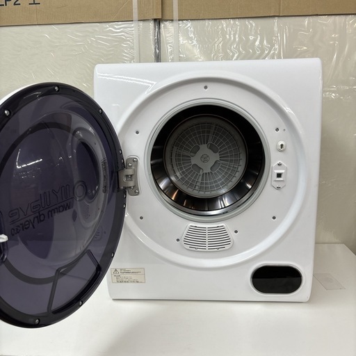 I658 ? 2021年製♪ ケーズウェーブ 小型衣類乾燥機 （3.0㎏） ⭐ 動作確認済 ⭐ クリーニング済