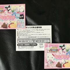 サンリオピューロランド株主優待券3枚
