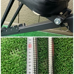 ベンチ台 +バーベル+重り セット の画像