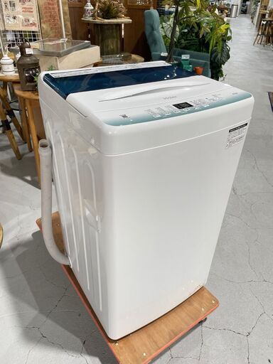 ★Haier★ ハイアール 4.5kg洗濯機 JW-U45HK 2022年 ホワイト W52.6㎝ 節水 コンパクト １人暮らし 単身赴任