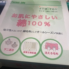 電気毛布　かけ式タイプ