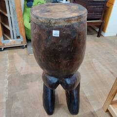 【愛品倶楽部柏店】リクティ マコンデ族 フィギュアドラム アフリカ 擬人化太鼓の画像