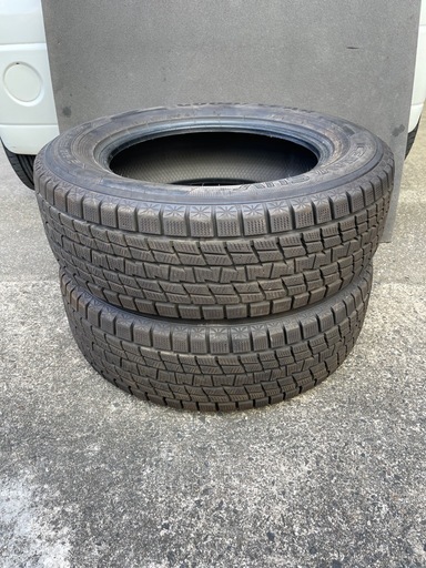 1010-1)はめ替え込み！225/65R17 グッドイヤースタッドレス アイスナビSUV中古2本セット！