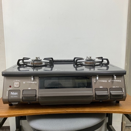 O2410-249 パロマ ガスコンロ IC-S806BM-2R 2022年製 LPガス用 動作確認済み キズ汚れ有り