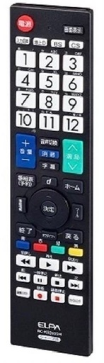 RC-KS310SH　ELPA 抗菌テレビリモコン　シャープ