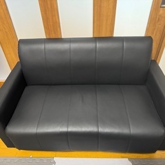 【予約済み】二人掛けソファー 美品 レザー 