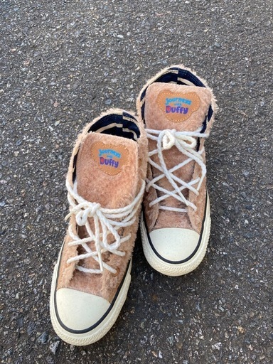 20日までの出品・ converse・コンバースハイカット・ディズニー・ダッフィーコラボ