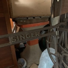 シンガー 足踏みミシン 現状品 ミシン脚 レトロ アンティークの画像