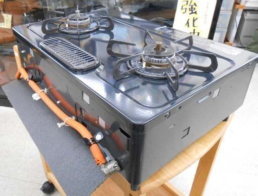 LPガス用ガステーブル パロマ 2019年製 IC-S37K-L 水無し片面焼き 左強火 幅56㎝ Paloma プロパンガス 札幌 
