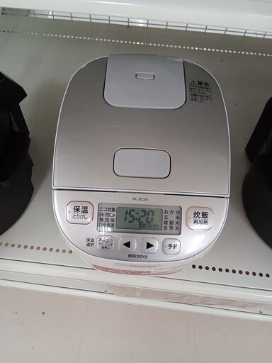 ★ジモティ割あり★ ZOJIRUSHI マイコン炊飯ジャー　3合 NL-BC05  19年製 動作確認／クリーニング済み TC5337