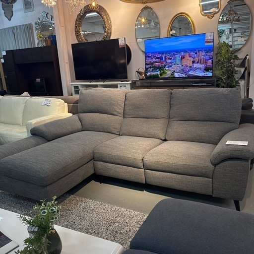 ニトリ　電動リクライニング機能付きカウチソファ　233cm