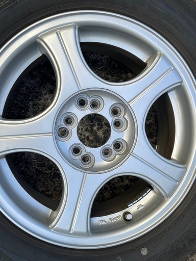 1010-2)プリウス等に！スタッドレスセット！195/65R15アルミ付き4本セット中古良品！6.5J-15 5穴マルチホイール！