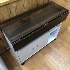 バタフライキッチンワゴン　キャスター付きお売りします！！
