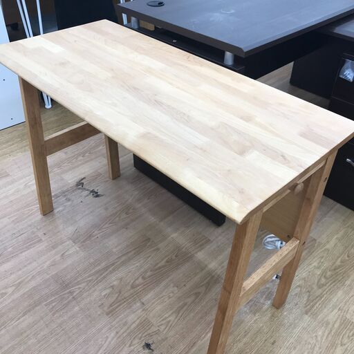 ★ジモティ割あり★ ニトリ デスク 　“”アルナスシリーズ“”　 ナチュラルブラウン　 H70×W100×D45　 クリーニング済み KJ6471