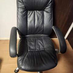 (ジャンク品)本革リクライニングチェア