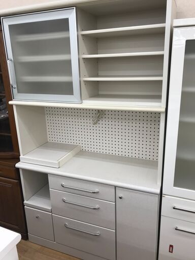 ★ジモティ割あり★ 松田家具　食器棚　 H198×W118×D45　 クリーニング済み KJ6473