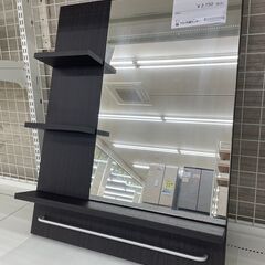★ジモティ割あり★ IKEA 吊り下げミラー 茶 H78×D11...