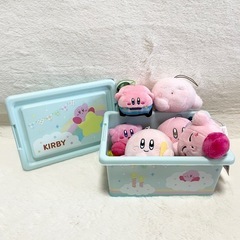 ⭐️星のカービィ⭐️7点セット ぬいぐるみマスコットストラップ 収納ボックスの画像