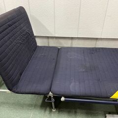 ATEX アテックス 折りたたみベッド 多段階リクライニング キャスター付 幅105cm×奥行215cm×高さ55cm の画像